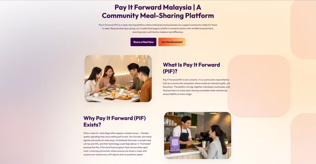 Landing page